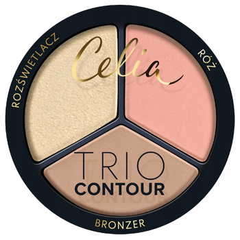 Celia Trio Contour Wielofunkcyjny Zestaw Do Konturowania Twarzy w Pudrze 02