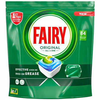 Fairy All In One Tabletki Kapsułki Do Zmywarki Ochrona Szkła Srebra 84 szt
