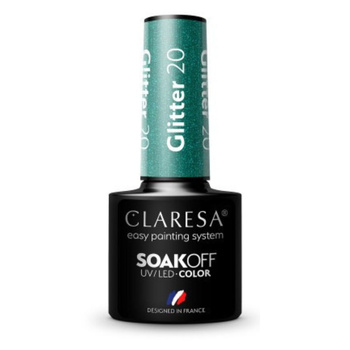 Claresa Lakier Hybrydowy Glitter 20 5g