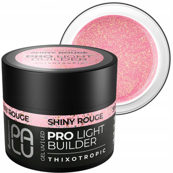 Palu Pro Light Builder Gel UV/LED Żel Budujący Shiny Rouge Róż z Folią 45g