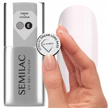 Semilac Dream Long Base Pielęgnująca Baza Do Lakierów Hybrydowych Wit E 7ml