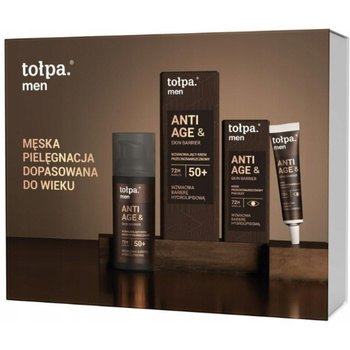 Tołpa Men Zestaw Prezentowy Dla Mężczyzn Krem Do Twarzy i Pod Oczy 50+ Krótka Data Ważności