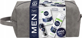 Nivea Men Zestaw Prezentowy 4 Kosmetyki Sensitive Kulka Krem+ Kosmetyczka