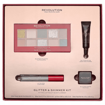 Makeup Revolution Glitter Shimmer Zestaw Prezentowy Kosmetyków Do Makijażu