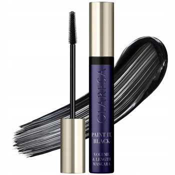Claresa Care All Day Pogrubiająco Wydłużający Tusz Do Rzęs Paint It Black