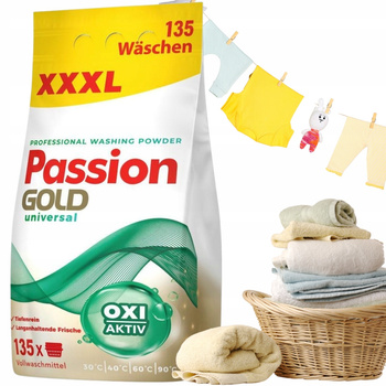 Passion Gold Proszek Do Prania Uniwersalnego Każdego Koloru 135 Cykli 8,1kg