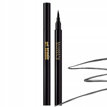 Eveline Art Scenic Eyeliner w Markerze Czarny Precyzyjny Trwały Deep Black