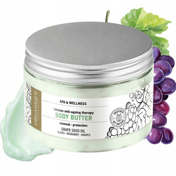 Organique Anti Aging Odżywcze Masło Do Ciała z Olejem Winogronowym 450ml