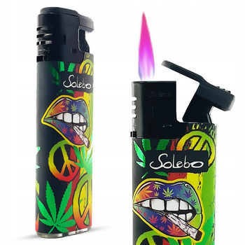 Solebo Klasyczna Zapalniczka Żarowa Regulacja Płomienia Mix Wzorów Kolorów