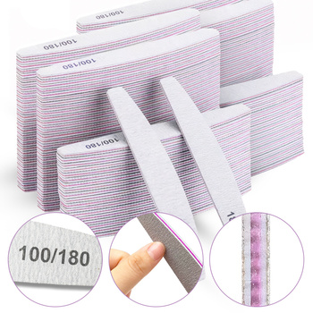 Pilnik Do Paznokci Łódka Professional 100/180 10Sztuk