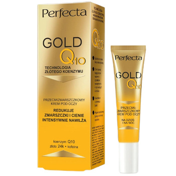 Perfecta Gold Q10 Przeciwzmarszczkowy Krem Pod Oczy Na Dzień i Na Noc 15ml