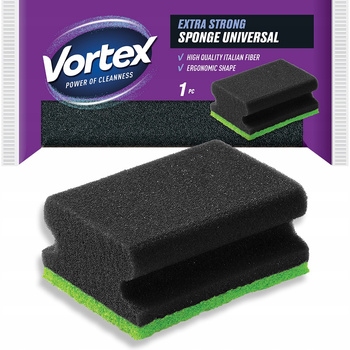 Vortex Duży Zmywak XL Gąbka Kuchenna Do Mycia Naczyń Profilowana Dwustronna