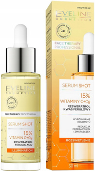 Eveline Rozświetlające Serum Shot 15% Witaminy C+Cg