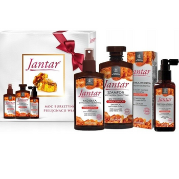 Jantar Zestaw Prezentowy Szampon Odżywka Wcierka