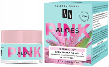 AA ALOES PINK Regenerujący Krem Maska Na Noc 50ml