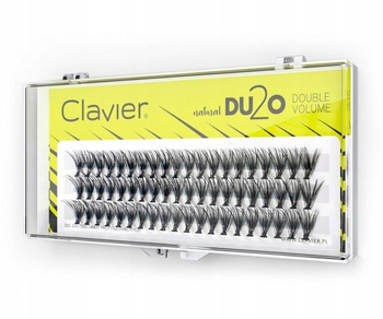 Clavier DU2O Double Volume Jedwabne Kępki Rzęs 14mm 60szt