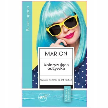 Marion Koloryzująca Odżywka Do Włosów 5-10 Myć Niebieska Blue Lagoon 35ml