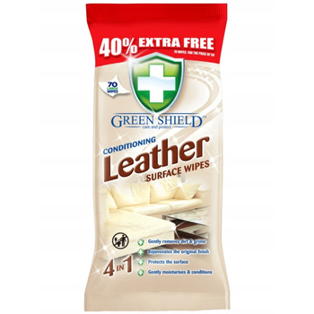 Green Shield Nawilżane Chusteczki Do Czyszczenia Skóry Pielęgnujące 70 szt