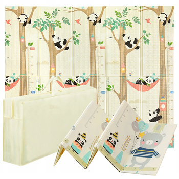 Mata Piankowa Edukacyjna Dwustronna Składana Dla Dzieci XPE 200x180cm