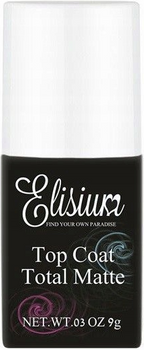 Elisium Top Coat Total Matte Matowy FlexyGel 9g