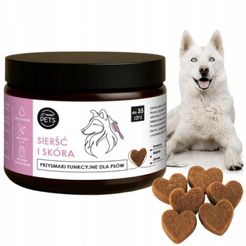 Wow Pets Przysmaki Dla Psa Suplement Sierść i Skóra Omega 3 Smaczki 100g