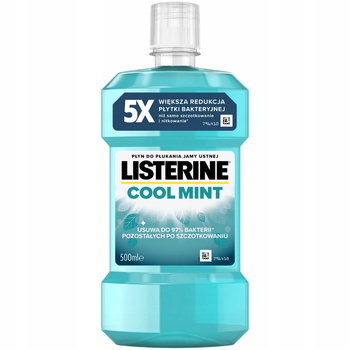 Listerine Płyn Do Płukania Jamy Ustnej Przeciwbakteryjny Cool Mint 500ml