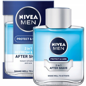 Nivea Men Protect Care 2w1 Nawilżający Kojący Balsam Woda Po Goleniu 100ml