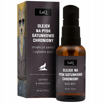 LaQ Bad Boy Zmiękczający Olejek Do Brody i Po Goleniu Dla Mężczyzn 30ml