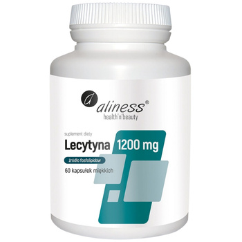 Aliness Lecytyna 1200 mg Suplement Diety Cholina Fosfolipidy 60 Kapsułek