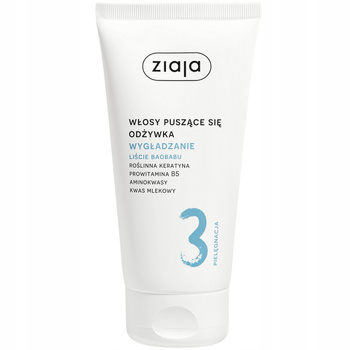 Ziaja Liście Baobabu Wygładzająca Odżywka Do Włosów Puszących Się 160ml