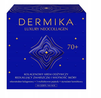Dermika Luxury NeoCollagen Kolagenowy Krem Odżywczy Redukcja Zmarszczek 70+