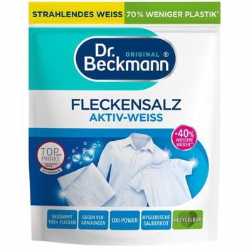 Dr. Beckmann Aktiv Weiss Odplamiacz Sól Odplamiająca Do Tkanin Ubrań 400g