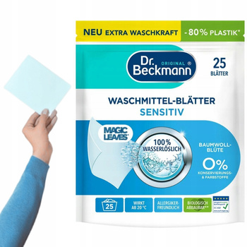 Dr. Beckmann Sensitive Magiczne Listki Do Prania Skóra Wrażliwa 25 szt