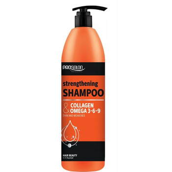 Prosalon Szampon Wzmacniający Kolagen Nawilżający Kwasy Omega 1000ml 1L