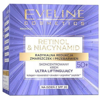 Eveline Retinol i Niacynamid Przeciwzmarszczkowy Krem Do Twarzy 50+ 50ml