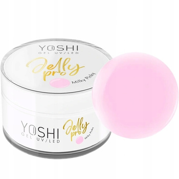 Yoshi Żel Budujący UV LED Jelly Pro Cover Milky Pinky Kryjący Różowy 50ml