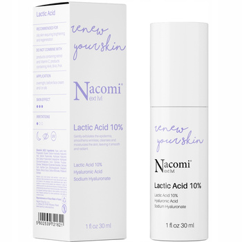 Nacomi Next Level Serum Kwas Mlekowy 10% Nawilża i Delikatnie Złuszcza 30ml