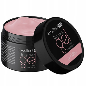 Excellent PRO Thixo Budujący Żel Do Paznokci LED UV Beżowy Pudding 15g