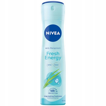 Nivea Fresh Energy 48H Antyperspirant Damski Antybakteryjny Spray 150ml