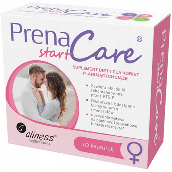 Aliness PrenaCare Suplement Dla Kobiet Ciąża Hormony Płodność 60 Kapsułek
