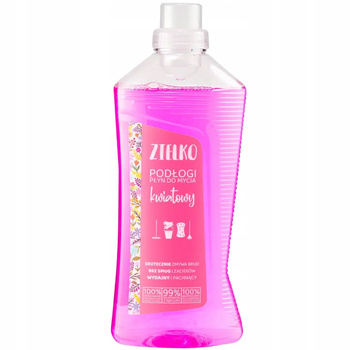 Zielko Płyn Do Mycia Podłóg Paneli Płytek Ceramiki Świeży Kwiatowy 1000ml