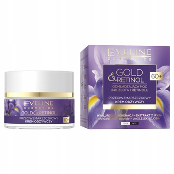 Eveline Gold Retinol Złoto Krem Przeciwzmarszczkowy Odbudowujący 70+ 50ml