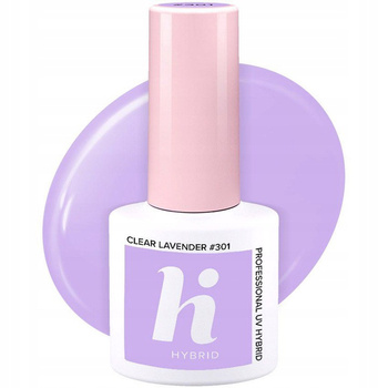 HI HYBRID Lakier Hybrydowy 301 Clear Lavender