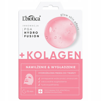 L'biotica PGA Hydro Fusion Hydrożelowa Nawilżająca Maska Do Twarzy Kolagen