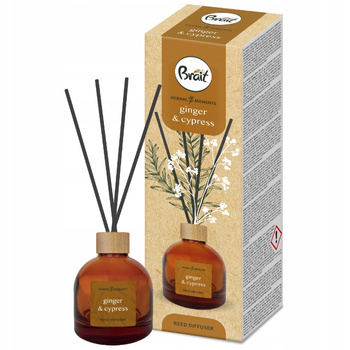 Brait Herbal Odświeżacz Powietrza Patyczki Zapachowe Imbir Cyprys 100ml