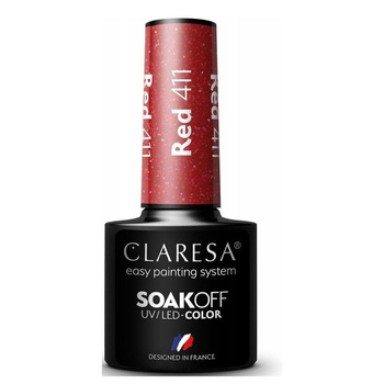 Claresa Lakier Hybrydowy Red 411 5g