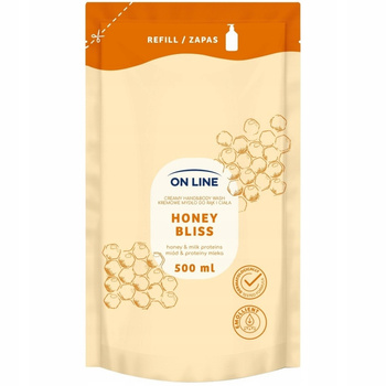 On Line Kremowe Mydło w Płynie Do Rąk Ciała Uzupełniające Honey Bliss 500ml