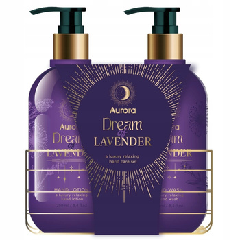Aurora Lawendowy Zestaw Prezentowy Kosmetyków Mydło w Płynie Krem Do Rąk