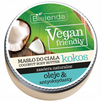 Bielenda Vegan Nawilżające Kremowe Masło Do Ciała z Olejem Kokosowym 250g