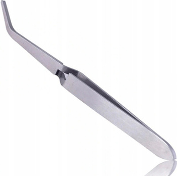 Pęseta Metalowa Zaciskarka Do Paznokci Tunelu Żelu Krzywa C Wygięta